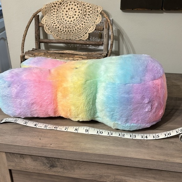 NWT LARGE PEEPS ANIMAL ADVENTURE 16 INCH RAINBOW PLUSH BUNNY PEEP - Picture 7 of 12